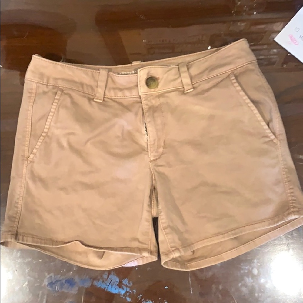 AMERICAN EAGLE, BARELY WORN PINK JEAN SHORTS